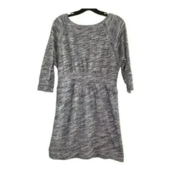 Juicy Couture Gray 3/4 Sleeves Drawstring Waist Cotton Slip On Dress Size M - Picture 11 of 11